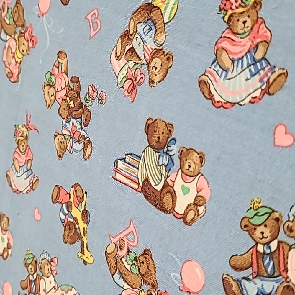 CUTIE V.I.P. Screen Print Cranston Print Works Company Teddy Bears Toy Fabric
